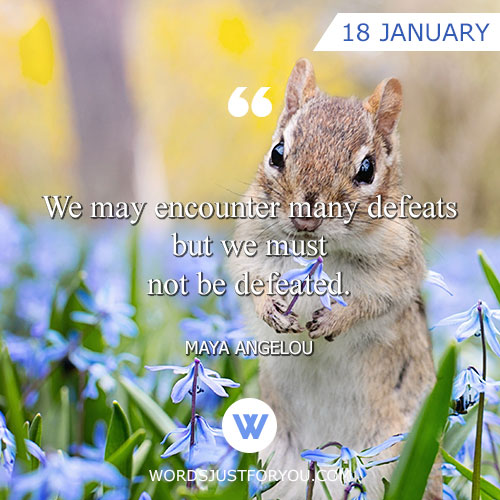 Quote For January 18