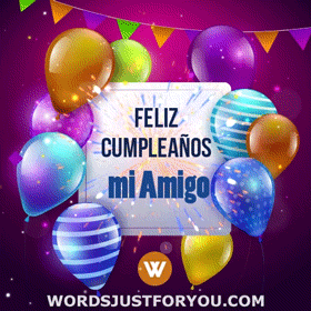Feliz Cumpleaños Mi Amigo Gif