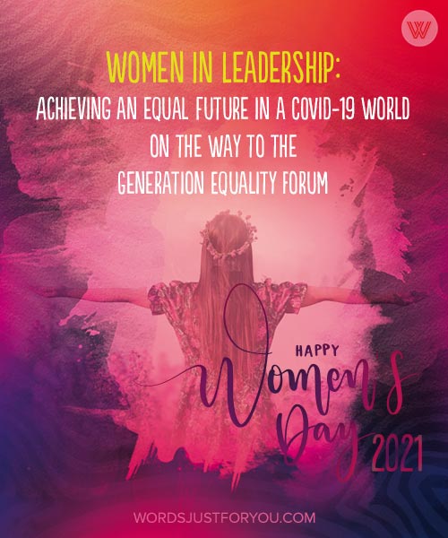 Happy Women's Day 2021 Image With Theme