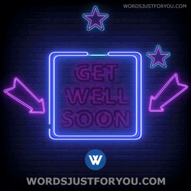 Neon Get Well Soon Gif