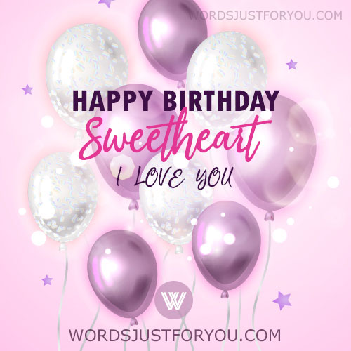 Happy Birthday Sweetheart Card