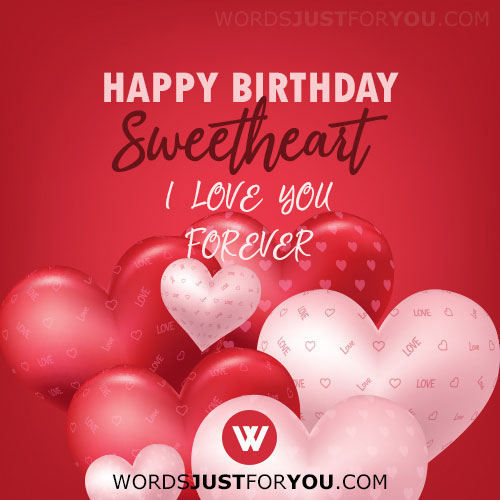 Happy Birthday Sweetheart Card
