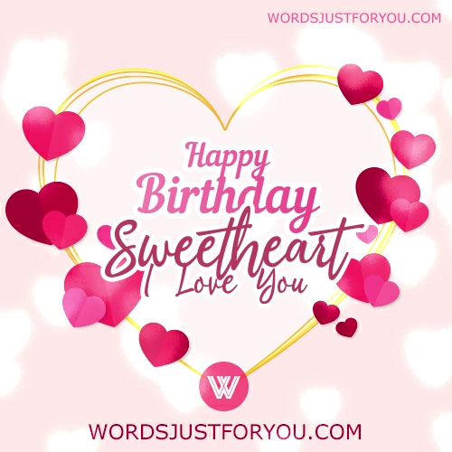 Happy Birthday Sweetheart Card
