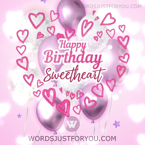 Happy Birthday Sweetheart Card