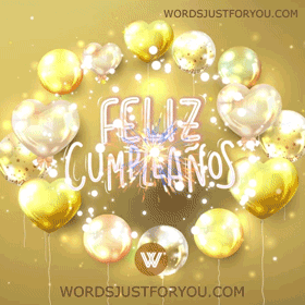 Glitter Feliz Cumpleaños Gif