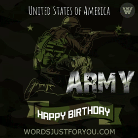 Happy Birthday Army Gif