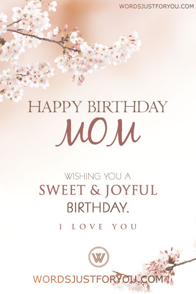 Happy Birthday Mom Card