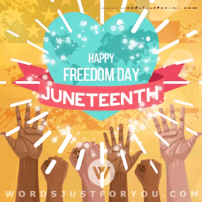 Animated Happy Juneteenth Gif