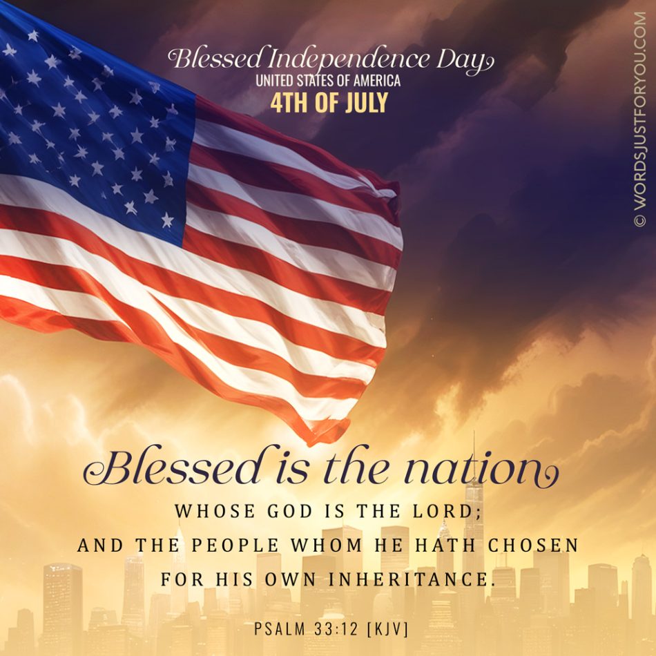 Bible Verse for 4th of July Image for Free Sharing
