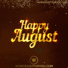 Animated Happy August Gif