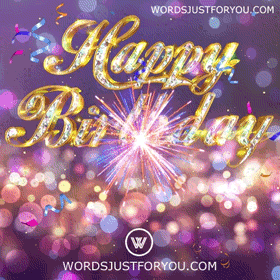 Glitter Happy Birthday Gif