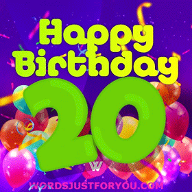 Happy 20Th Birthday Gif