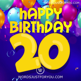 Happy 20Th Birthday Gif