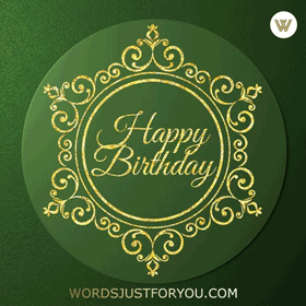 Glitter Happy Birthday Gif