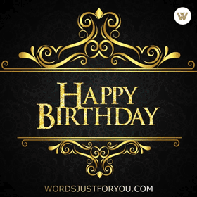 Glitter Happy Birthday Gif