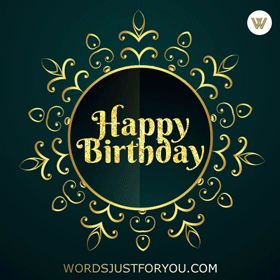 Elegant Happy Birthday Gif