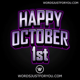 Happy October 1St Gif