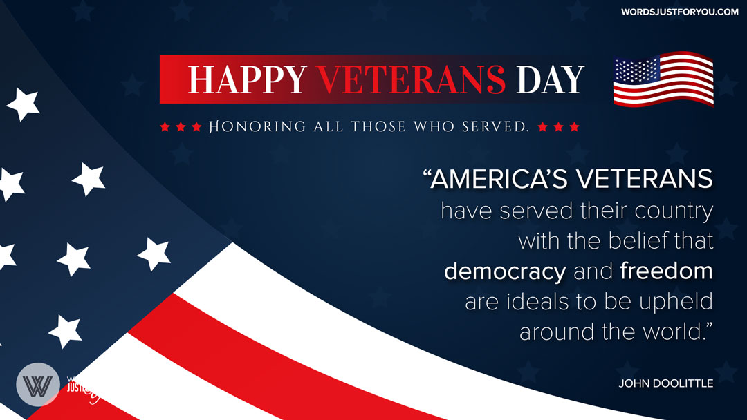 Happy Veterans Day Quote
