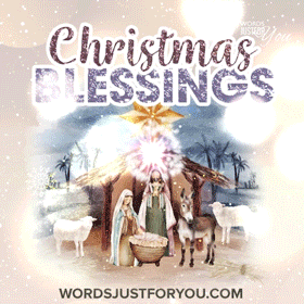 Animated Christmas Blessings Gif Religious Christmas Card