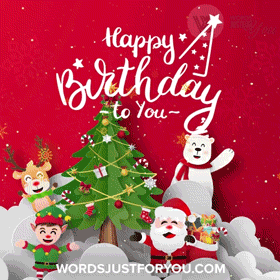 December Happy Birthday Wishes Gif