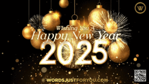 Animated Happy New Year 2025 GIF, 2025 GIF, Happy New Year GIF