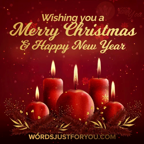 Merry Christmas Candles Gif - Merry Christmas Gif