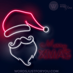 Merry Christmas Neon Gif