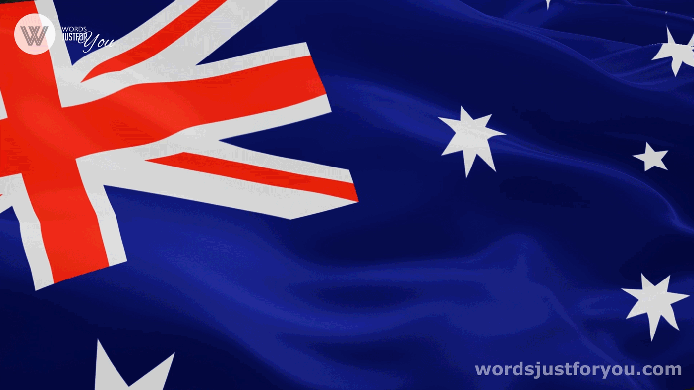 Animated Australia Flag Gif