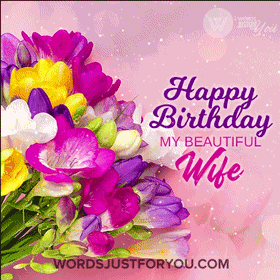Happy Birthday My Wife Gif