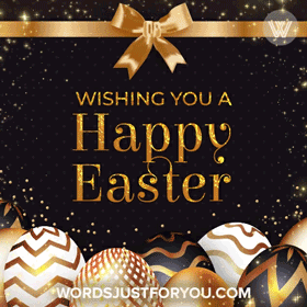 Glitter Happy Easter Gif