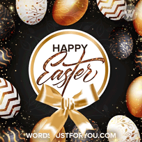 Glitter Happy Easter Gif