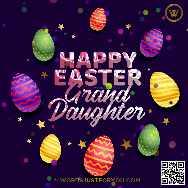 Animated Happy Easter Granddaughter Gif