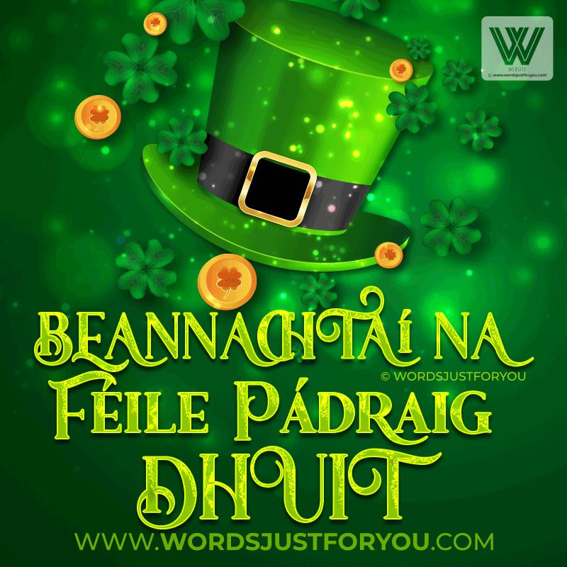 Beannachtaí Na Féile Pádraig Dhuit Gif - Happy Saint Patrick's Day In Irish