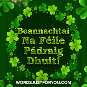 Beannachtaí Na Féile Pádraig Dhuit Gif