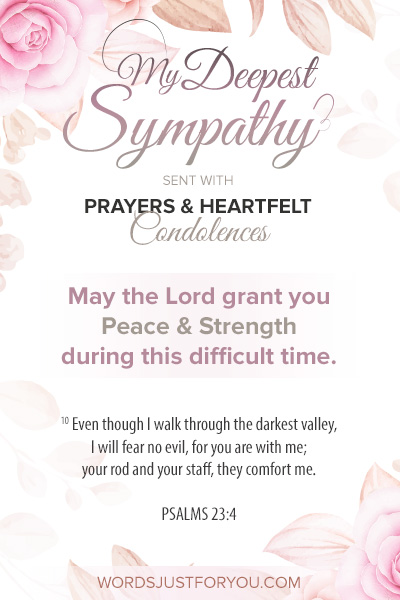 Deepest Sympathy Bible Verses