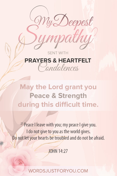 Deepest Sympathy Bible Verses