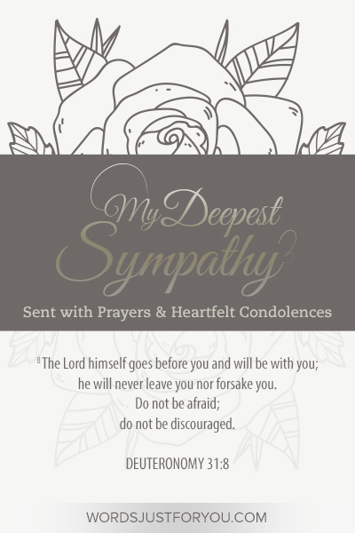 Deepest Sympathy Bible Verses