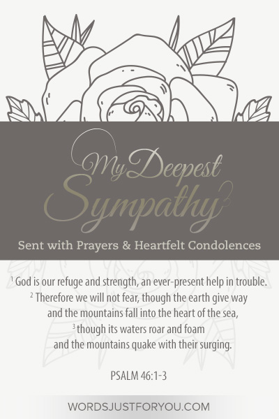 Deepest Sympathy Bible Verses
