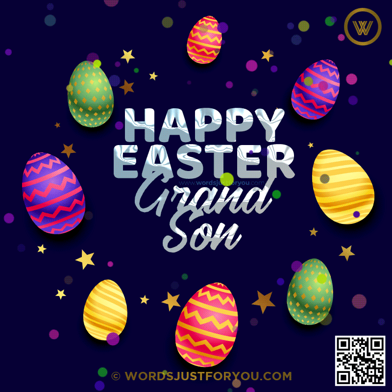 Animated Happy Easter Grandson Gif