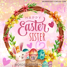 Happy Easter Sister Gif