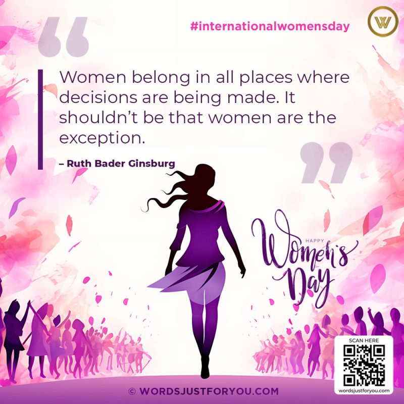 Happy Womens Day Quote - International Women's Day - 8 March