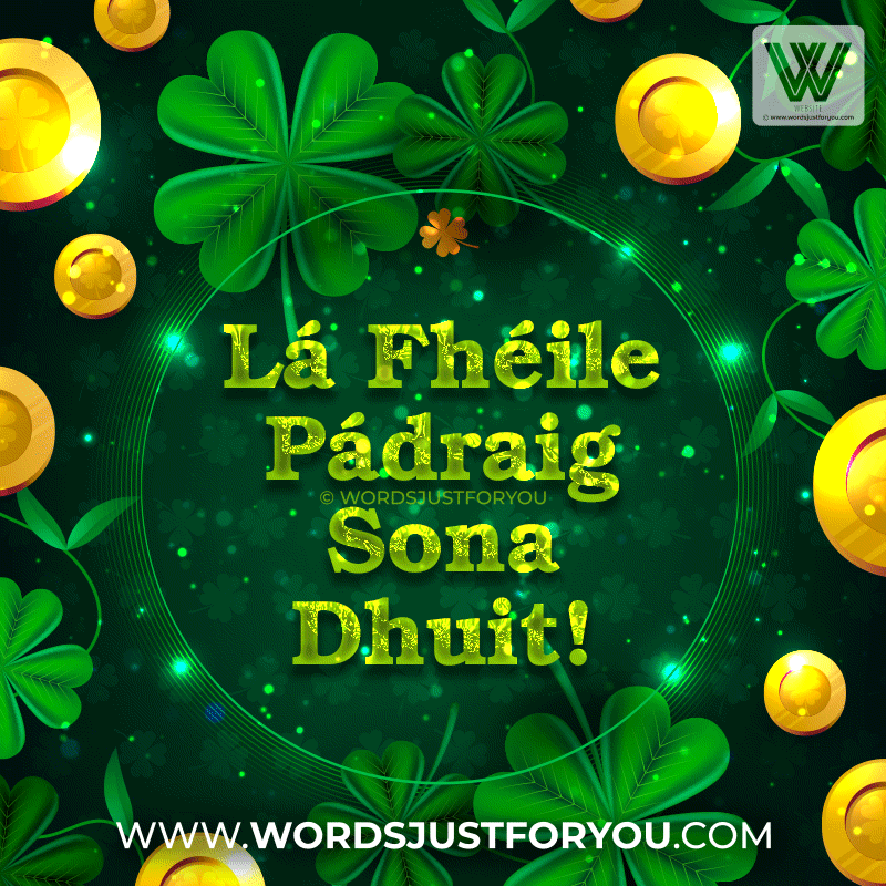 Lá Fhéile Pádraig Sona Dhuit Gif - Happy St. Patrick's Day In Irish