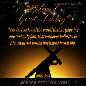 Blessed Good Friday Gif With Bible Verse