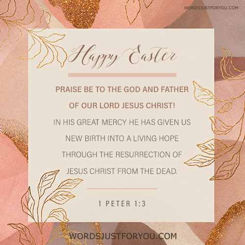 Happy Easter Bible Verse Image