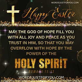 Happy Easter Gif With Bible Verse