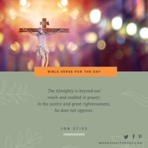 Bible Verse For The Day