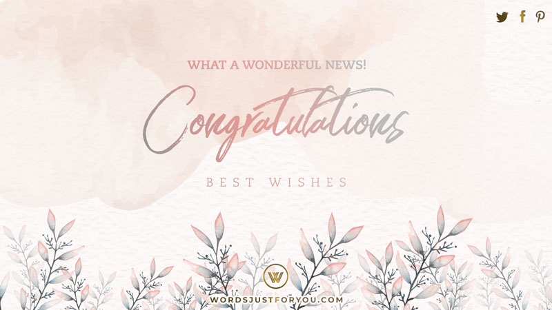 Congratulations To You Card
