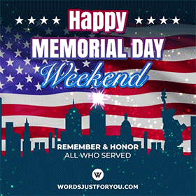 Happy Memorial Day Weekend Gif