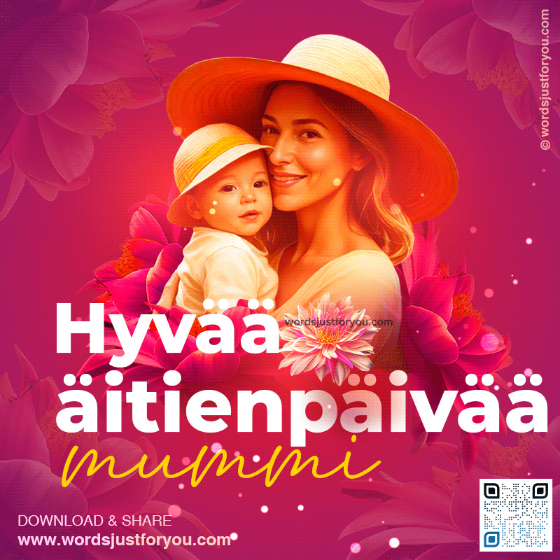 hyvää äitienpäivää mummi gif