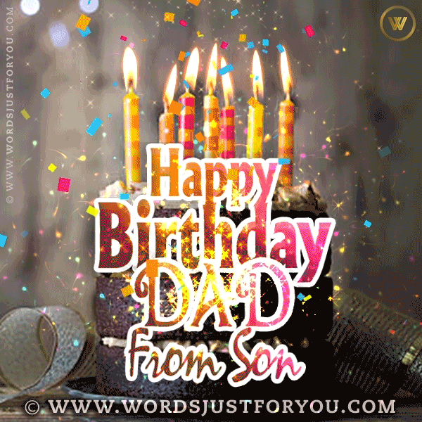 Happy Birthday Dad From Son Gif